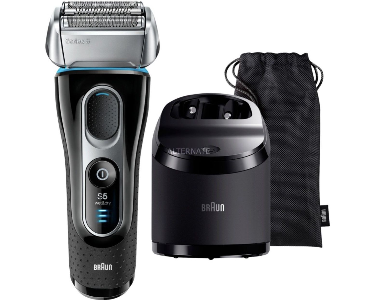 Braun Series 5   5197cc Rasierer in Schwarz/Blau für 96,89€ (statt 114€)