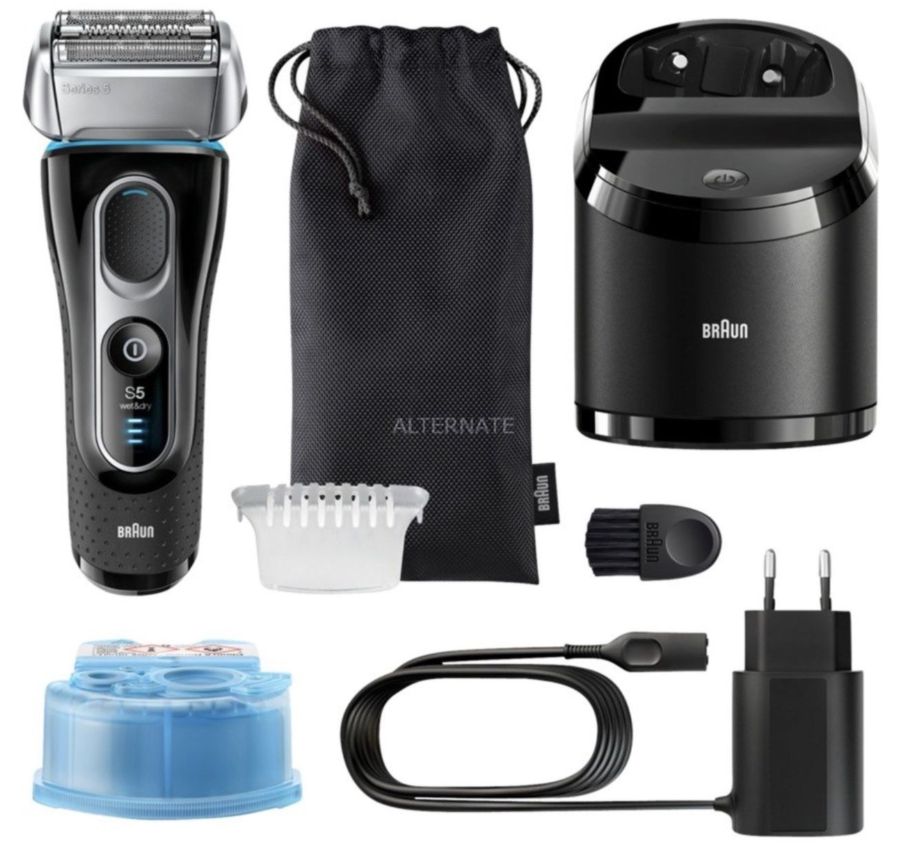 Braun Series 5   5197cc Rasierer in Schwarz/Blau für 96,89€ (statt 114€)