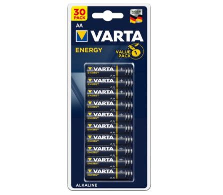 30er Pack VARTA Energy AA Mignon LR6 Alkaline Batterien ab 5,99€ (statt 9€)