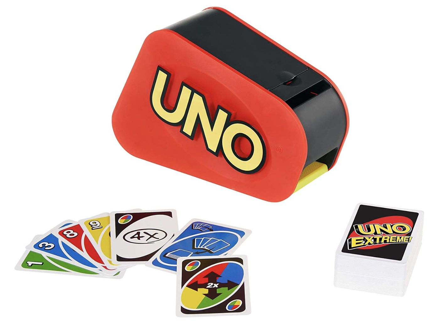 Mattel Games GXY75   UNO Extreme Kartenspiel mit Zufallsschleuder für 18,49€ (statt 28€)   Prime