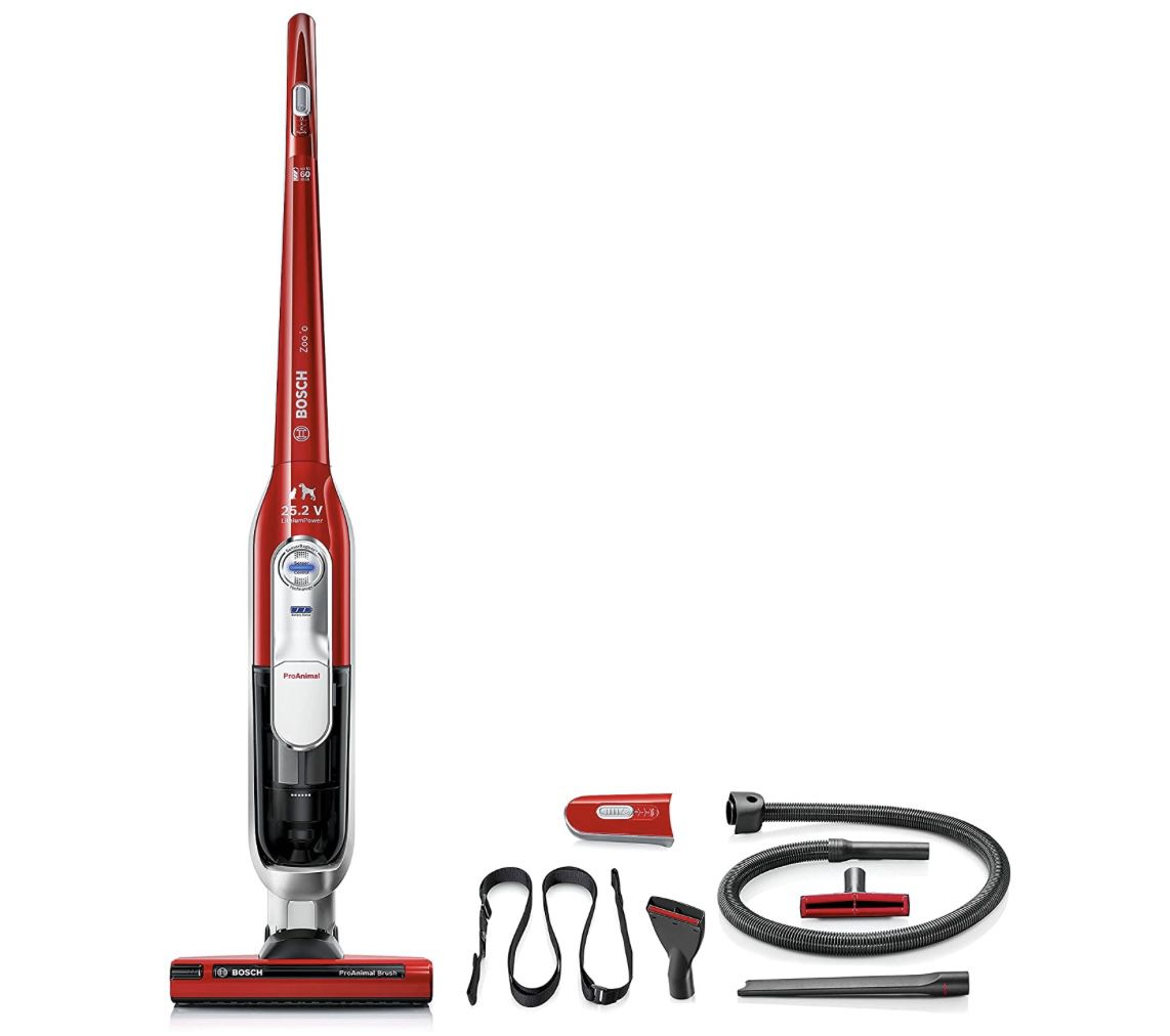 Bosch BCH6ZOOO Akku Staubsauger Athlet Zooo in Rot für 186,69€ (statt 229€)
