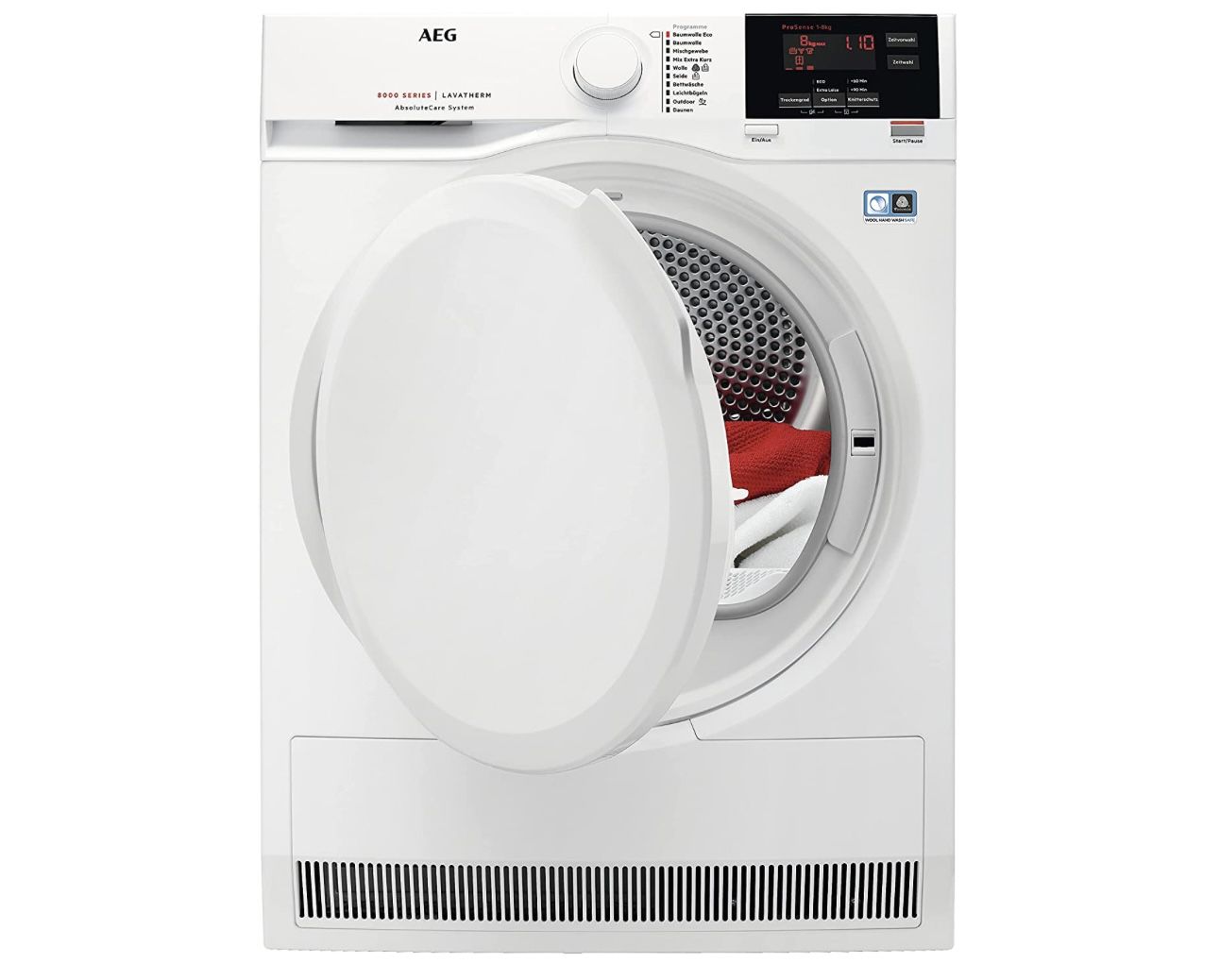 AEG T8DBA2 8kg Wärmepumpentrockner mit Mengenautomatik & Knitterschutz für 360,92€ (statt 489€)