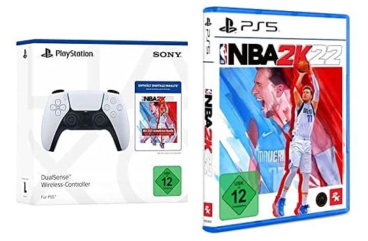 PlayStation 5 DualSense Wireless Controller + NBA 2K22 + Jumpstart für 79,99€ (statt 103€)