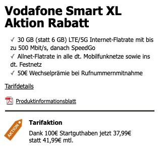 Samsung Galaxy S21 5G + Galaxy Tab S6 Lite WiFi für 149€ + Vodafone Allnet Flat mit 30GB LTE/5G für 37,99€ mtl.