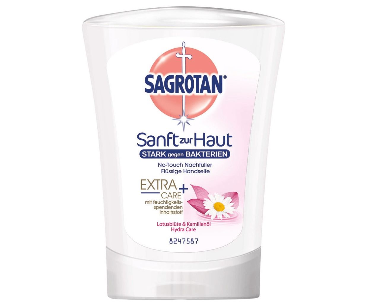 5x Sagrotan No Touch Nachfüller Extra Care Lotusblüte und Kamillenöl für 9,19€ (statt 13€)   Prime Sparabo