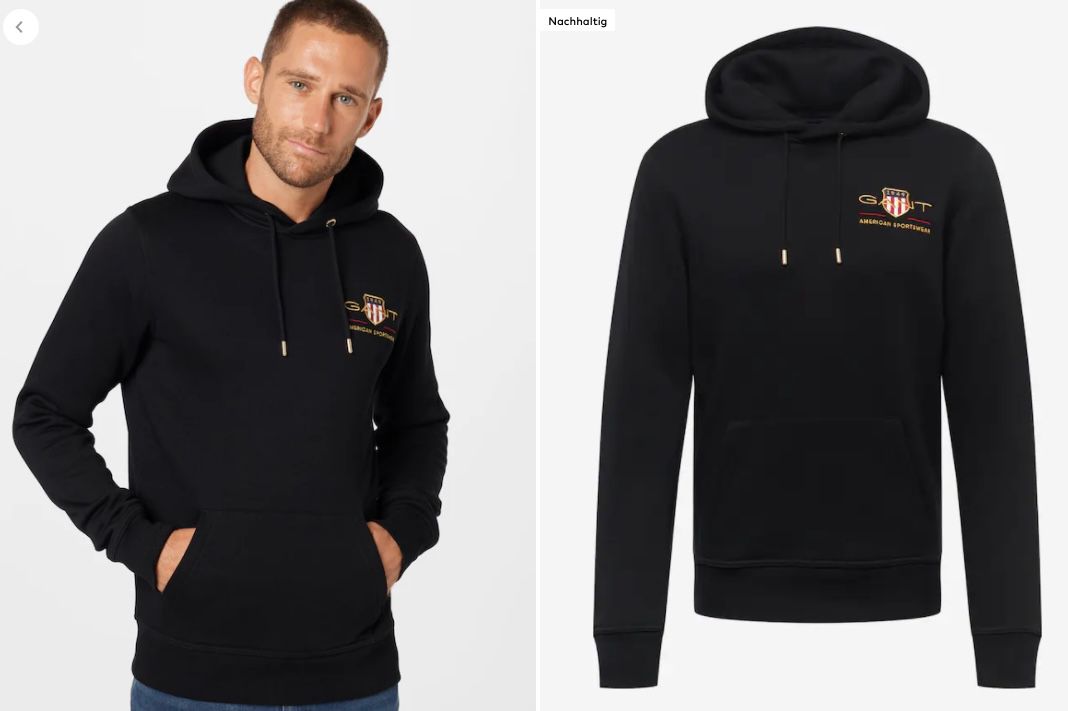 GANT Hoodie mit großem Brustlogo ab 69,93€ (statt 85€)