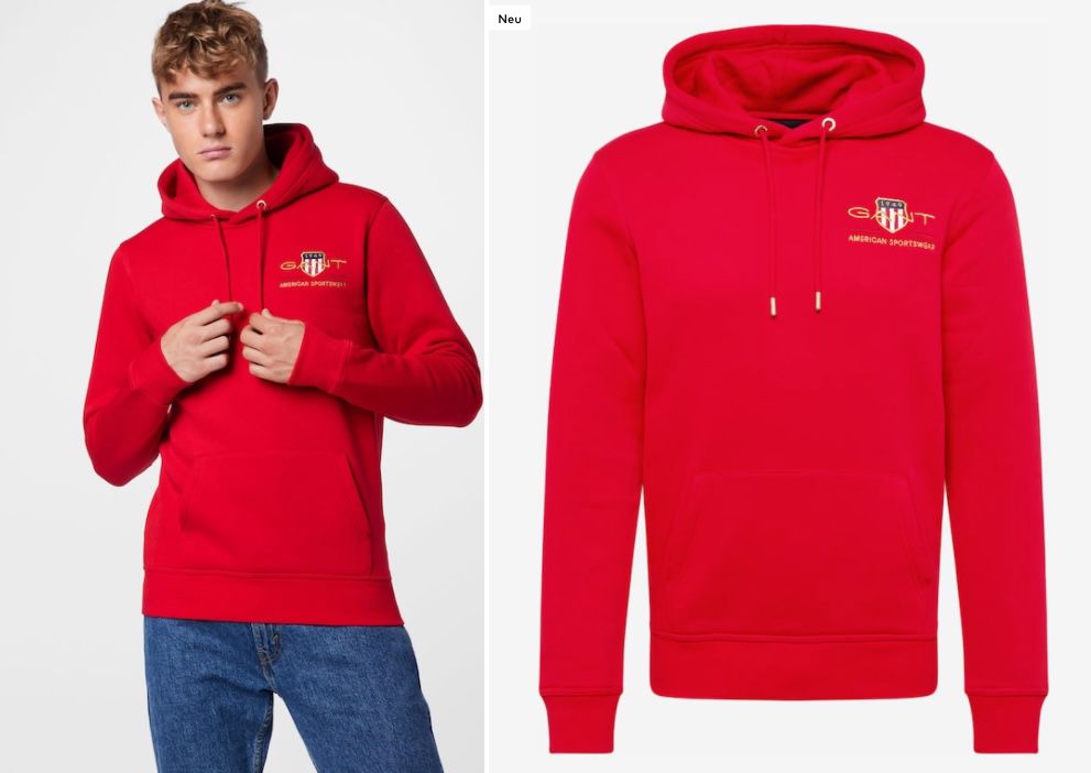 GANT Hoodie mit großem Brustlogo ab 69,93€ (statt 85€)