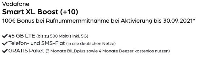 Apple iPhone 13 Pro mit 128GB für 199,95€ + Vodafone Allnet Flat mit bis 45GB LTE/5G ab 49,99€ mtl. + 100€ Wechselbonus möglich