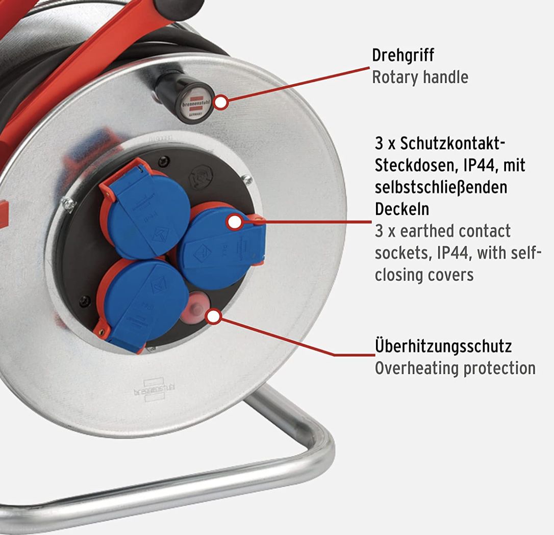 Brennenstuhl Garant S IP44 Kabeltrommel Outdoor 25m für 36,75€ (statt 47€)