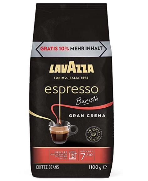 1,1kg Luigi Lavazza Espresso Barista Gran Crema Kaffeebohnen für 11,49€ (statt 17€)   Prime