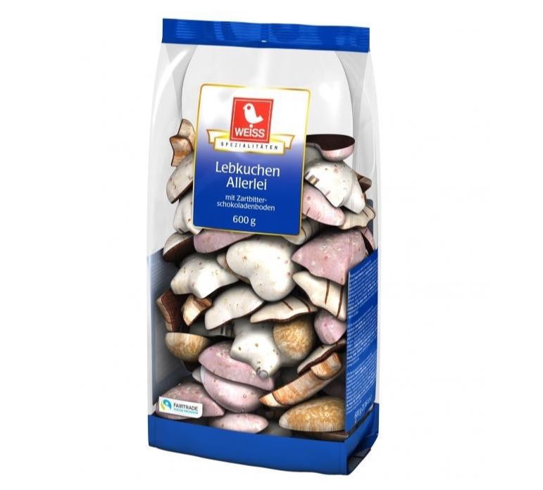 Weiss Lebkuchen Allerlei (600g) für 1,89€ (statt 3€)   Prime