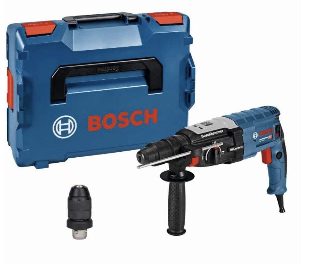 Bosch Professional GBH 2-28 F Bohrhammer inkl. 13 mm Schnellspannbohrfutter und L-BOXX für 175,78€ (statt 209€)