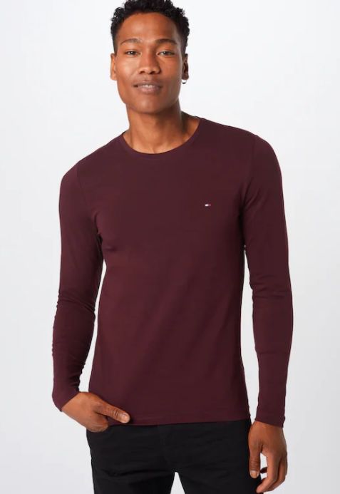 Tommy Hilfiger Herren Langarmshirt Stretch Slim Fit ab 32,90€ (statt 50€)