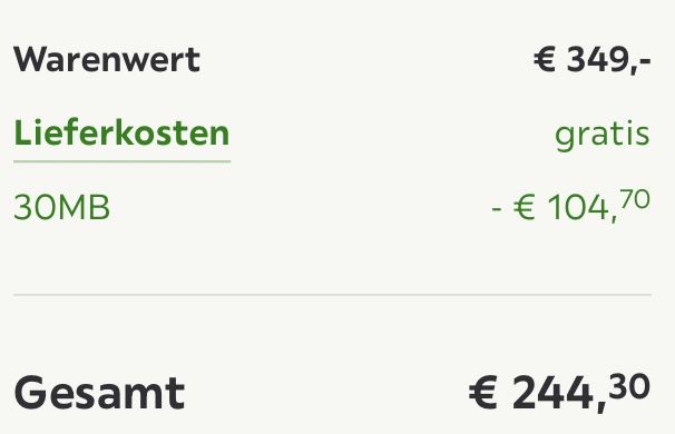 Bessagi Hängesessel Carmella in Grau inkl. Kissen für 244,30€ (statt 349€)