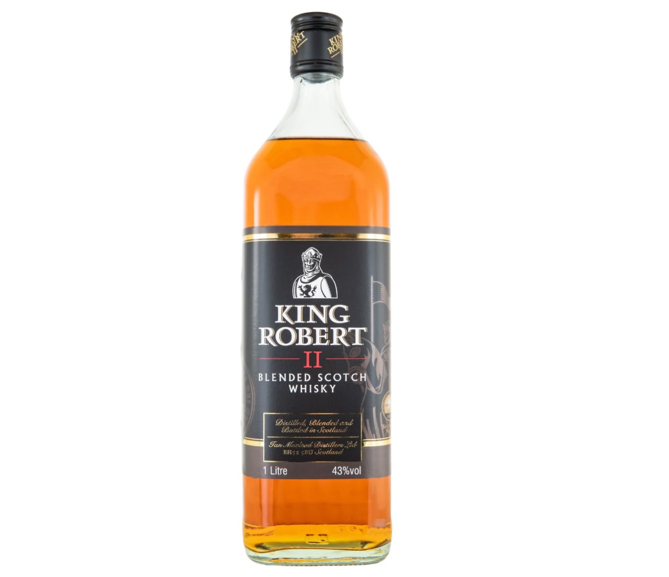 3x King Robert II Blended Scotch Whisky (je 1 Liter, 43% Vol.) für 34,50€ (statt 46€)