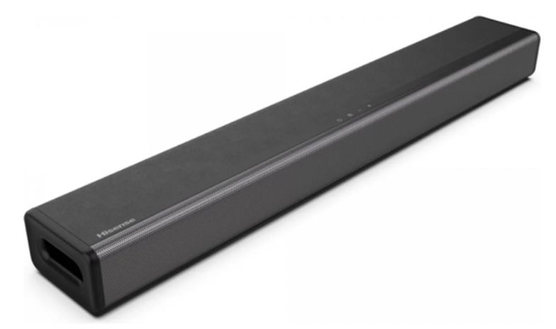 Hisense HS214 2.1 Soundbar mit Bluetooth und integriertem Subwoofer für 44€ (statt 56€)