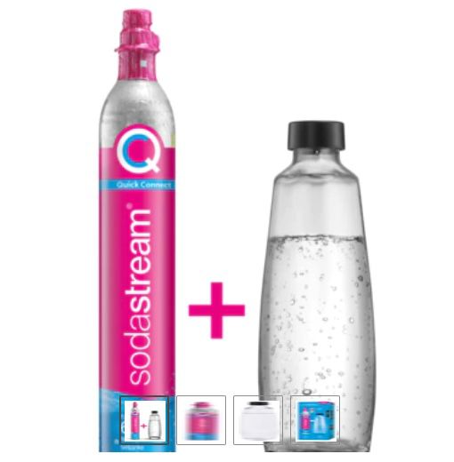 3x SodaStream Quick Connect CO2 Zylinder + 3x 1 L Glasflasche für 63€ (statt 85€)