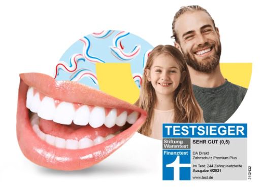 DA direkt Zahnzusatzversicherung (Testsieger) ab 6,90€ mtl. + Prämie: 30€ Amazon Gutschein