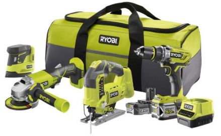 Ryobi Combo Kit (div. Geräte) inkl. Werkzeugtasche + Bit Set für 299,99€ (statt 448€)