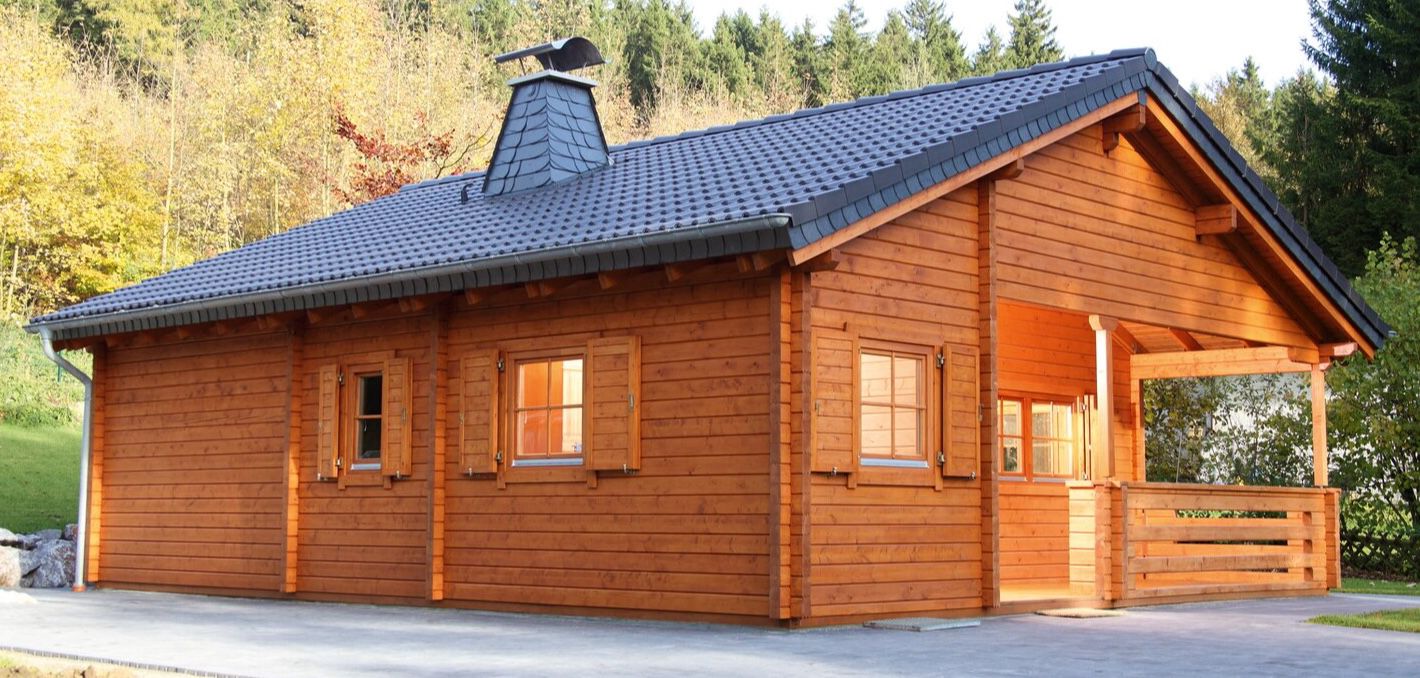 Wolff Finnhaus Ferienhaus Vogelsberg 92 B x T: 820 cm x 910 cm für 49.999€ (statt 57.000€)