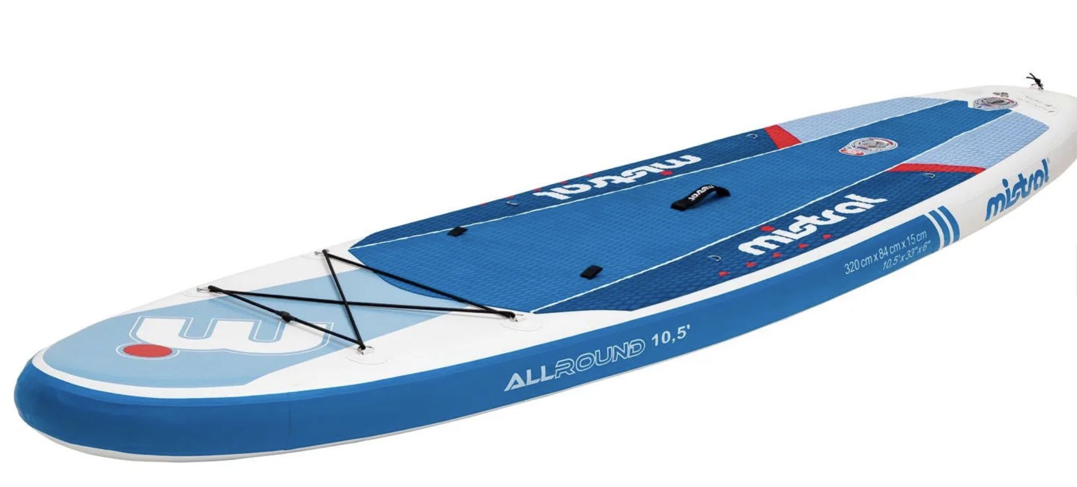 mistral SUP Board mit Doppelkammer + 3 Finnen System für 226,95€ (statt 333€)