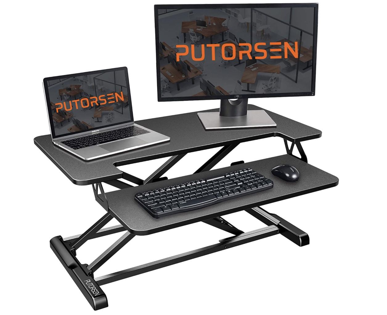 PUTORSEN Ergonomischer höhenverstellbarer Sitz Steh Arbeitsplatz für 49,93€ (statt 100€)