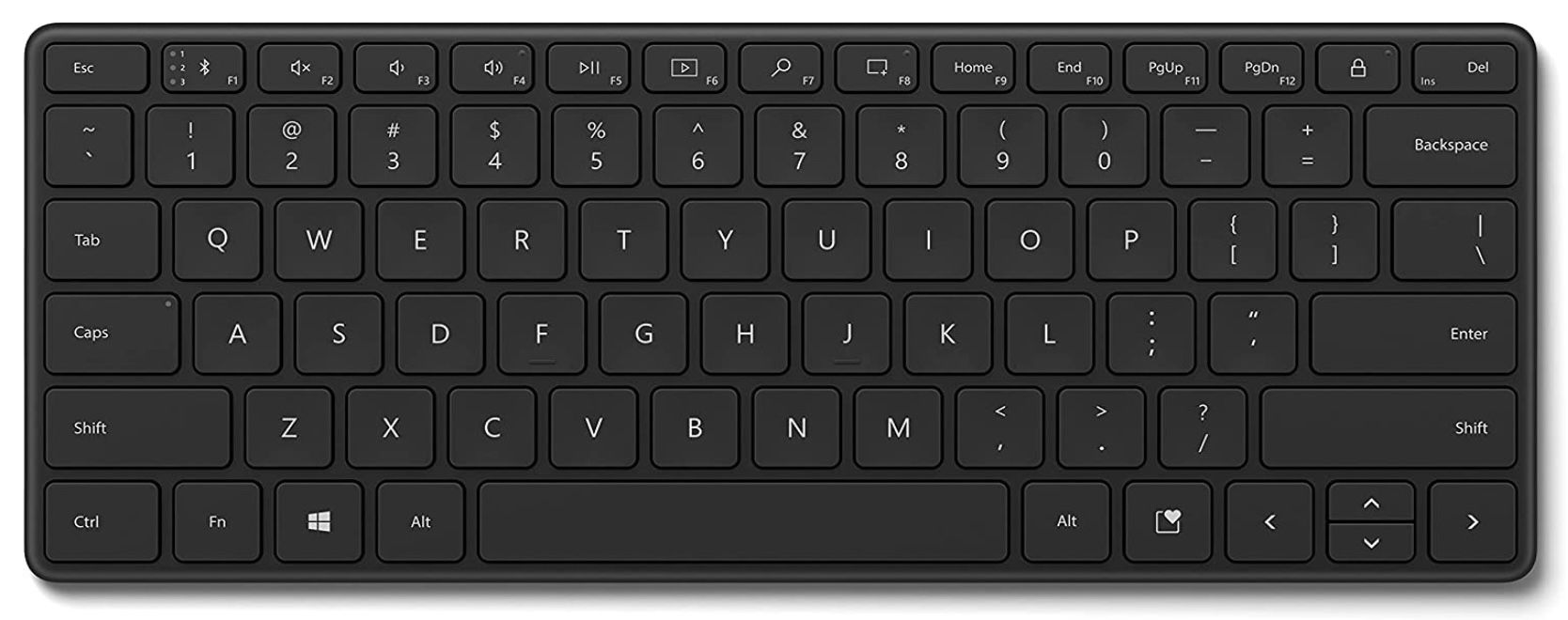 Microsoft Designer Compact QWERTZ Keyboard in Schwarz für 35,39€ (statt 49€)