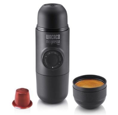 Wacaco Minipresso tragbare Es­pres­so­ma­schi­ne für Nespressokapseln für 33,95€ (statt 54€)