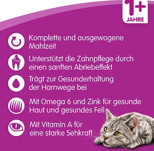 7kg Whiskas Katzen Trockenfutter Adult 1+ mit Huhn ab 10,64€ (statt 17€)   Prime Sparabo