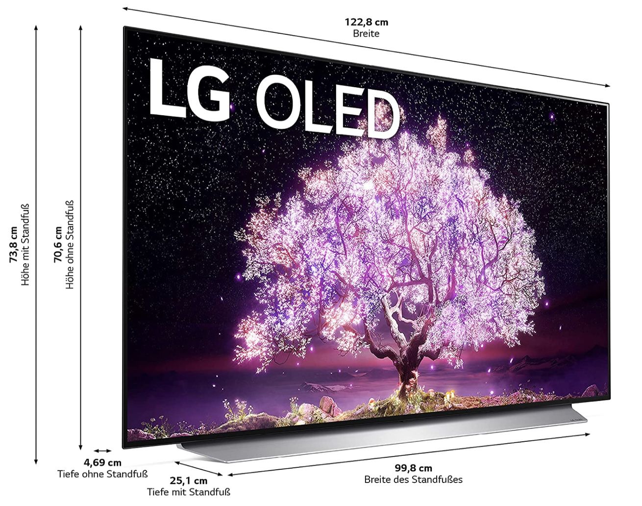 LG OLED55C17LB   55 Zoll OLED UHD Fernseher für 948,90€ (statt 1.107€)