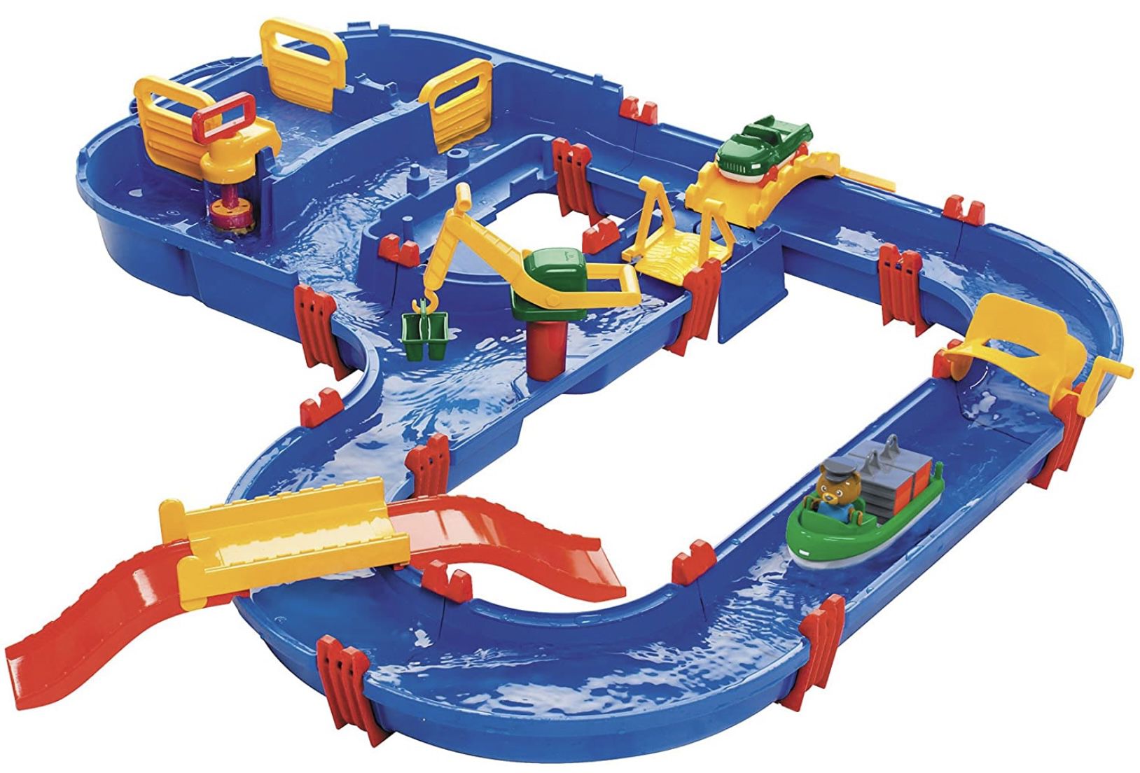 BIG Aquaplay Megabridge, 49 teiliges Wasserbahn Set für 29,99€ (statt 40€)