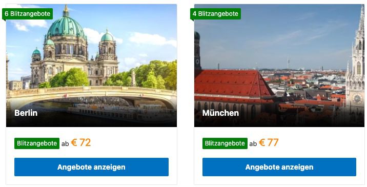 Booking.com Reise Blitzangebote mit 30% Ersparnis   z.B. Hamburg inkl. Frühstück ab 24,50€ p.P.
