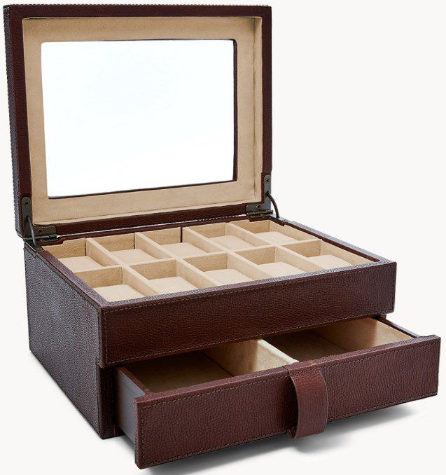 Fossil Uhrenbox   Ten Piece Watch Box für 67,23€ (statt 137€)