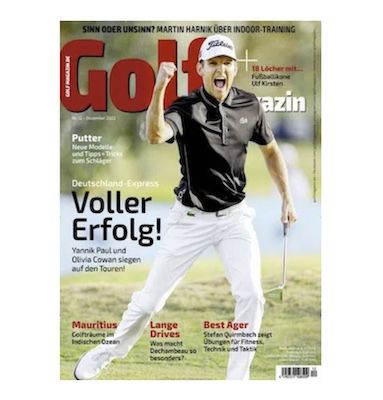 12 Ausgaben GOLFmagazin für 120,40€ + Prämie: bis 115€ Gutschein