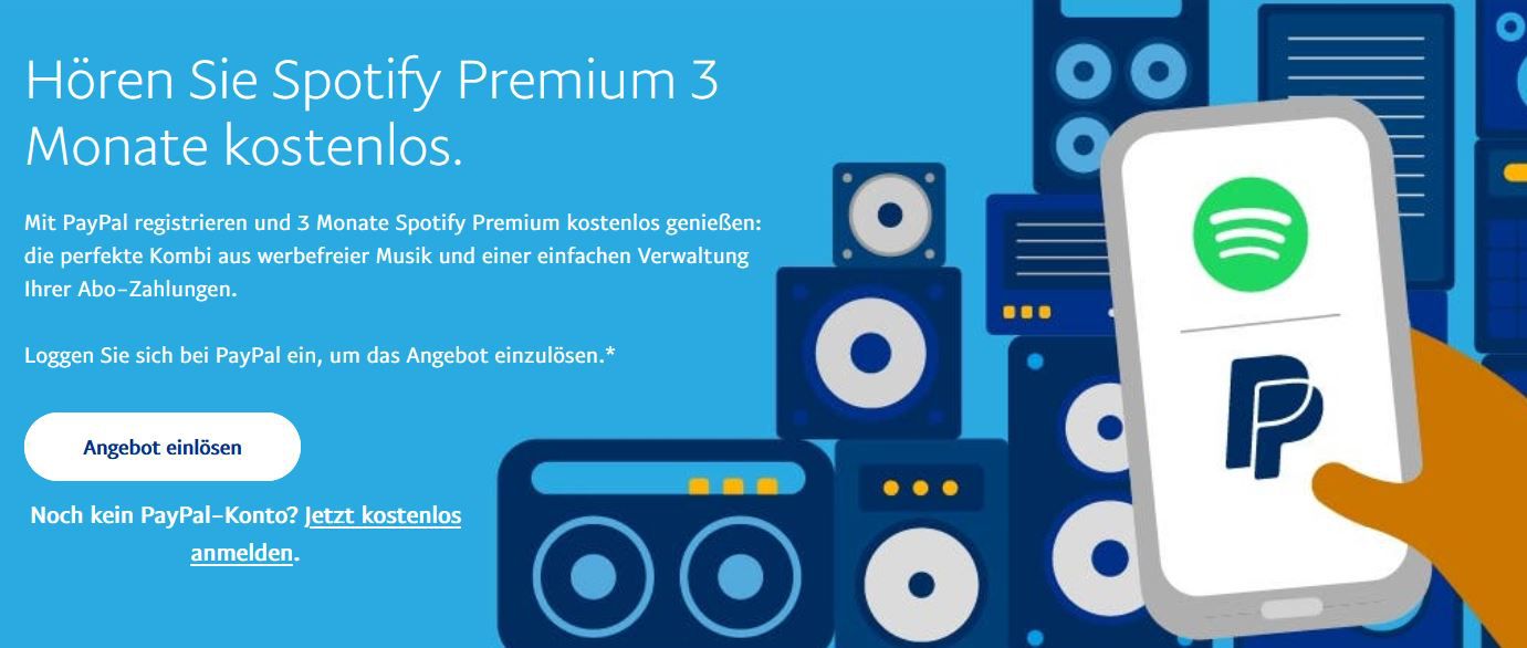 3 Monate Spotify Premium Angebot komplett kostenlos