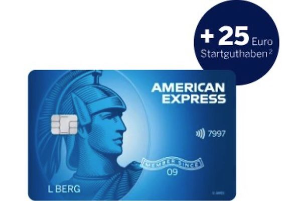 💳 American Express Blue Card dauerhaft kostenlos mit 25€ Startguthaben und Apple, Google & Paypal Pay