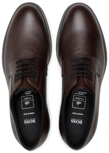 Hugo Boss Halbschuh Firstclass   Naturleder in Dark Brown für 178€ (statt 299€)