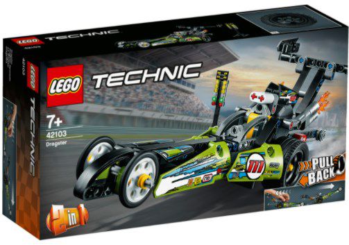 Lego Technic   2 in 1 Dragster Rennauto (42103) für 14,44€ (statt 19€)   Thalia Club