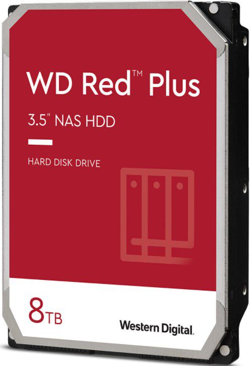 WD Red Plus Festplatte (WD80EFBX) 8TB mit 7200rpm für 188,50€ (statt 204€)