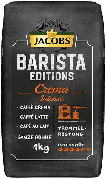 5x Jacobs Barista Edition   Crema Intense  1 kg Bohnenkaffee für 36,71€ (statt 52€)   Sparabo