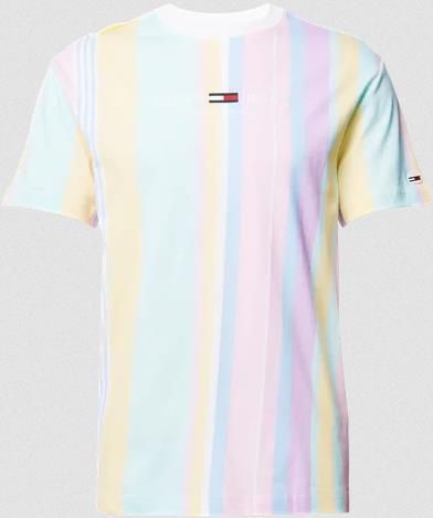 Tommy Jeans T Shirt aus reiner Bio Baumwolle mit Streifenmuster für 19,99€ (statt 30€)