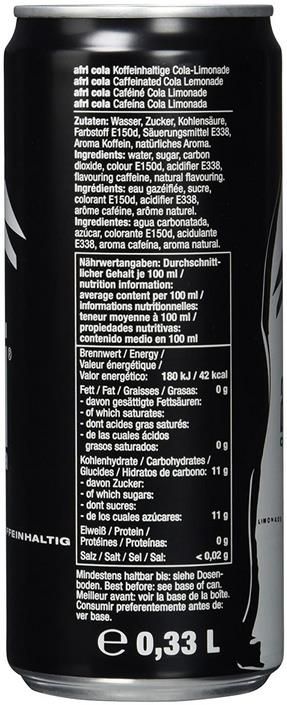 🥤24 Dosen afri cola je 330ml nur 15€ (statt 22€)