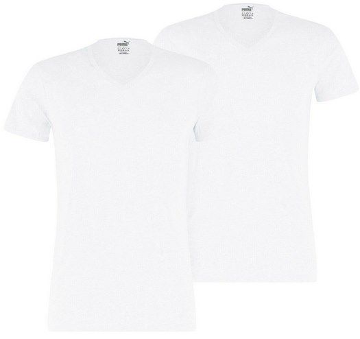 2er Pack: Puma Unterhemd Basic 2P V Neck in Schwarz oder Weiß für je 15,99€ (statt 20€)