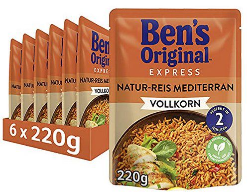 6x Bens Original Express Reis Naturreis Mediterran Vollkorn ab 8,24€ (statt 11€)