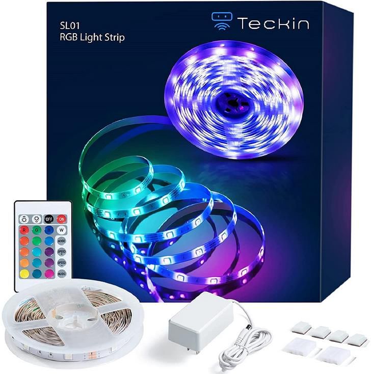 ‎Teckinlife LED Lichtleiste mit Fernbedienung und Steuerbox für 5,99€ (statt 9€)