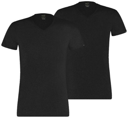 2er Pack: Puma Unterhemd Basic 2P V Neck in Schwarz oder Weiß für je 15,99€ (statt 20€)