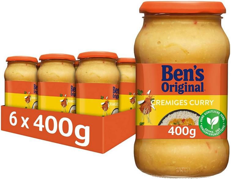 6x Bens Original Sauce Cremiges Curry ab 11,95€ (statt 17€)