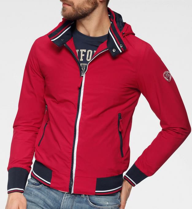 Tom Tailor   Polo Team Jacke in Rot für 49,99€ (statt 119€)