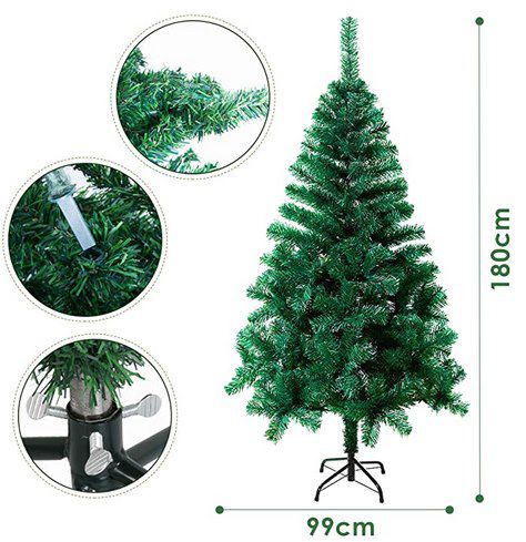 30% Rabatt auf künstliche Weihnachtsbäume in 2 Farben je 120 210cm z.B. 180cm für 19,59€ (statt 28€)