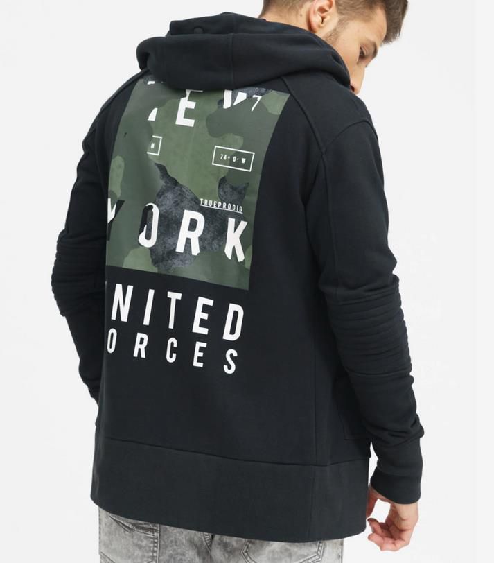 Trueprodigy Sweatjacke United Forces für 44,99€ (statt 57€)